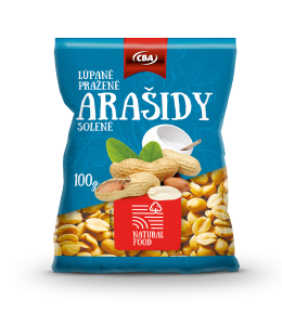 CBA Arašidy lúpané, pražené, solené 100 g
