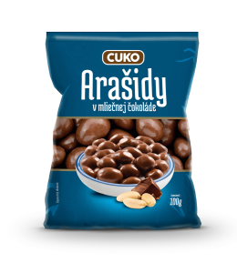 CBA CUKO arašidy v mliečnej čokoláde 100g